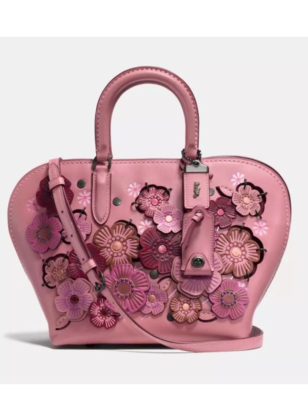 COACH Dakotah Tea Rose Satchel 22
